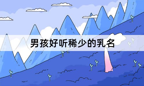 男孩好听稀少的乳名
