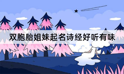 双胞胎姐妹起名诗经好听有味
