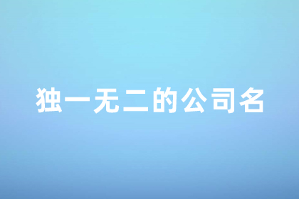 2024独一无二的公司名 好听罕见绝不重名的公司名称