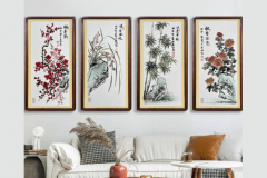 客厅沙发后面墙上挂什么画好 十大最旺家的客厅挂画